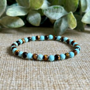 Turquoise & Tiger Eye (Tiny)